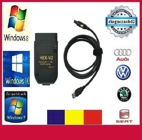 Diagnoza teser auto vw vcds audi skoda seat hex v2 limba romana engleza 20.4 ultima versiune