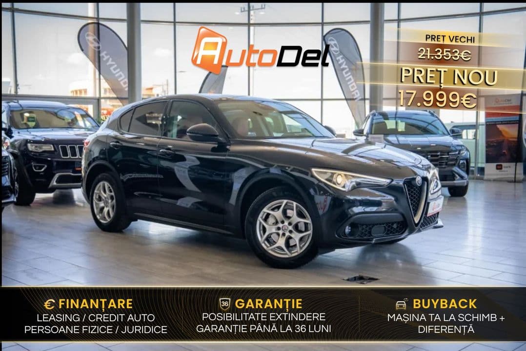 Alfa Romeo Stelvio 2.2 Diesel Automat / Piele rosie / Posibilitate Leasing