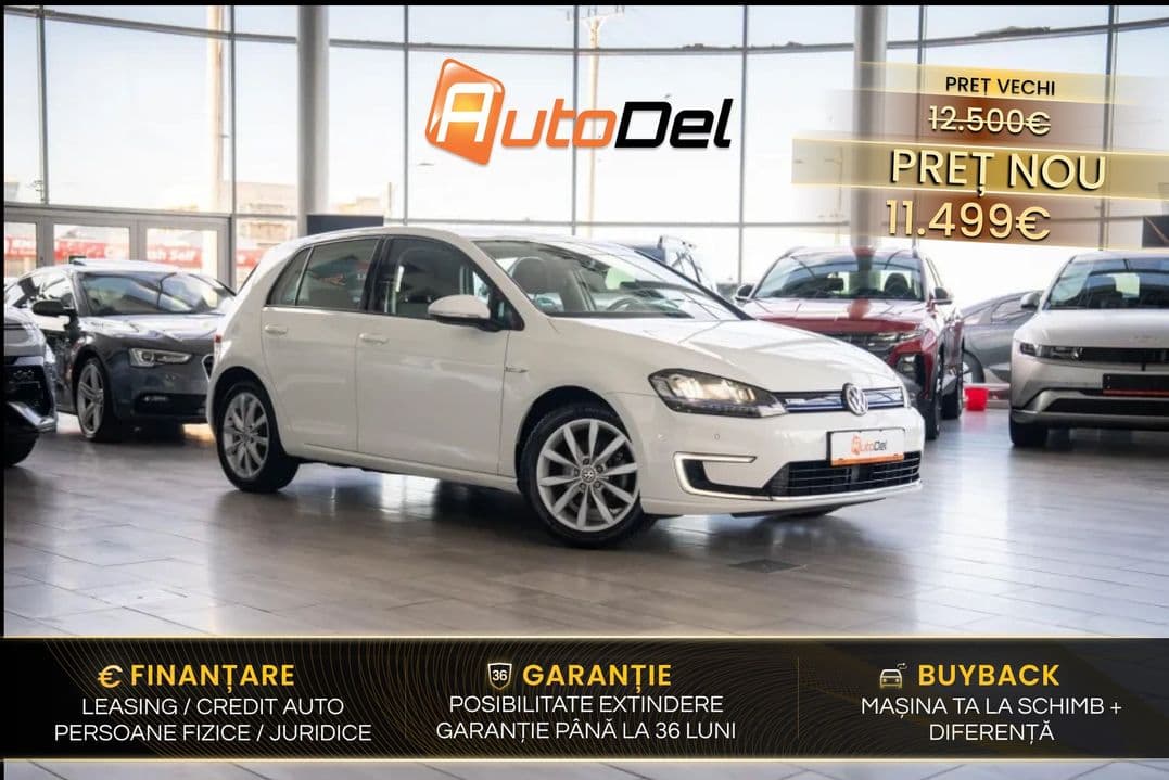Volkswagen Golf e-Golf Automatic / LED / PDC / Bluetooth / AutoBeam /Geamuri electrice