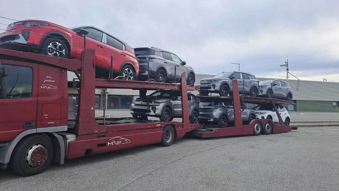 Platforma Auto, Mercedes-Benz Actros 1841 transportor , 8/9 pozitii
