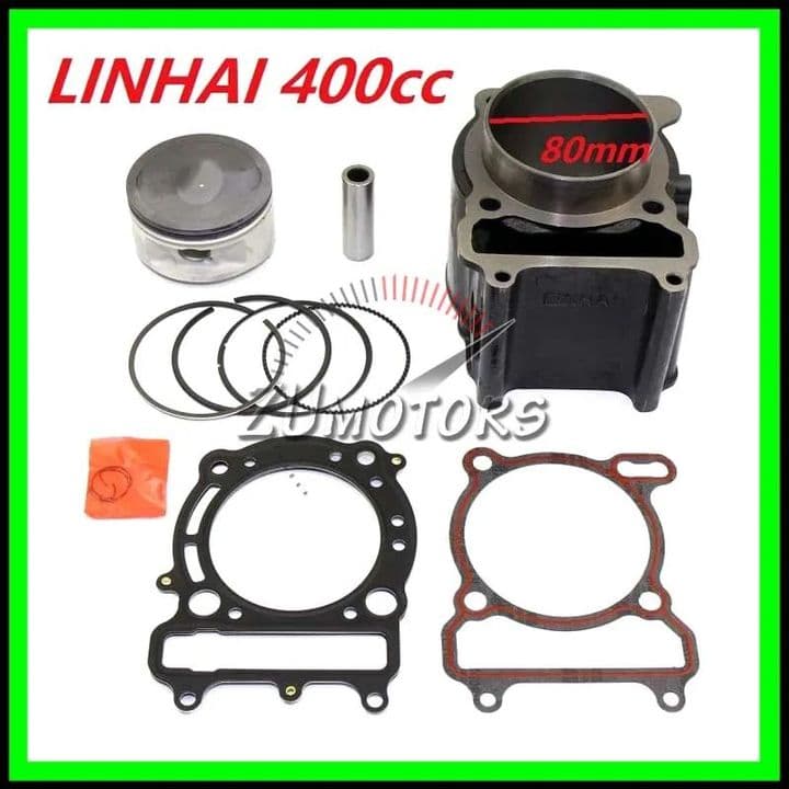 Kit Cilindru Set Motor LINHAI 400 cu Segmenti LINHAI 400, Piston LINHAI 400 Set Garnituri LINHAI 40