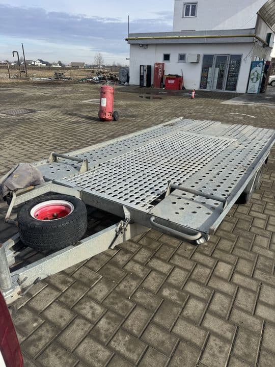 Ocazie !!!! Platforma / trailer auto asustriac pongratz , basculabila impecabila